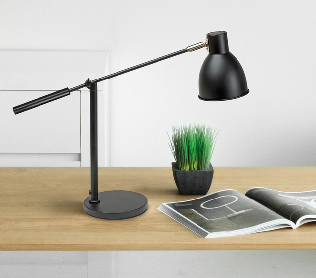 Bureaulamp MAUL Finja excl. LED lamp voet zwart