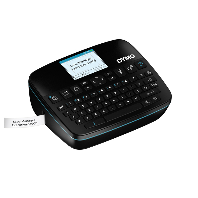Labelprinter Dymo LabelManager Executive 640CB draagbaar qwerty 24mm zwart in koffer