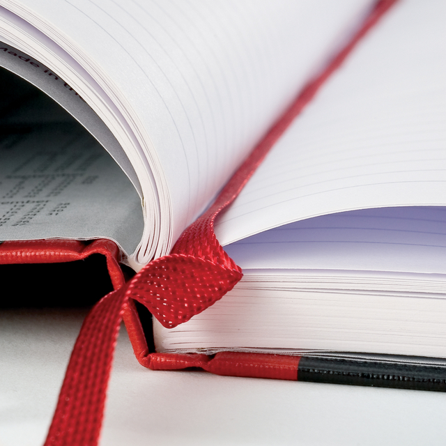 Notitieboek Oxford Black n' Red A4 96vel blanco