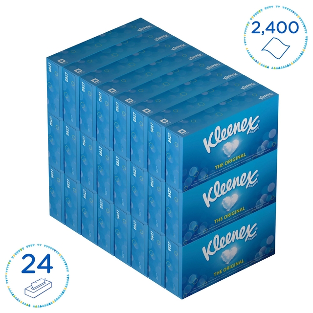 Facial tissues Kleenex 2-laags 100 vel wit 8827