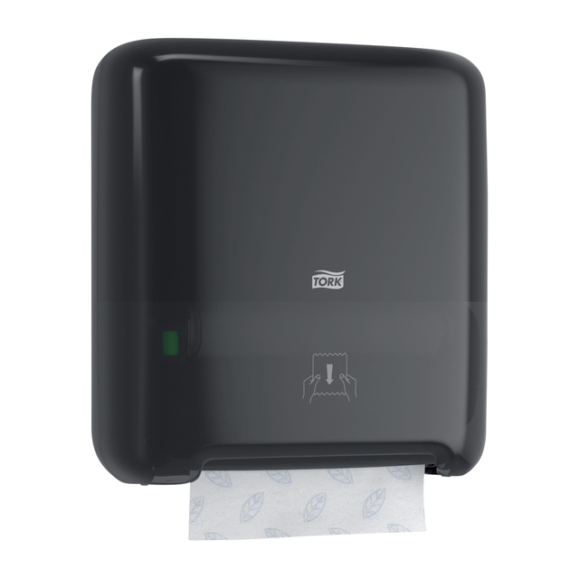 Handdoekroldispenser Tork H1 Elevation Matic zwart 551008