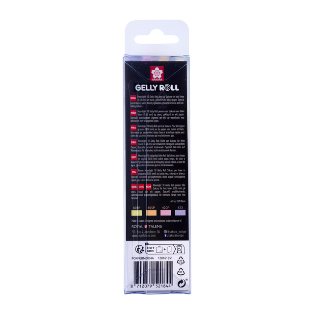 Gelschrijver Sakura Gelly Roll Moonlight 10 sunrise set à 4 kleuren