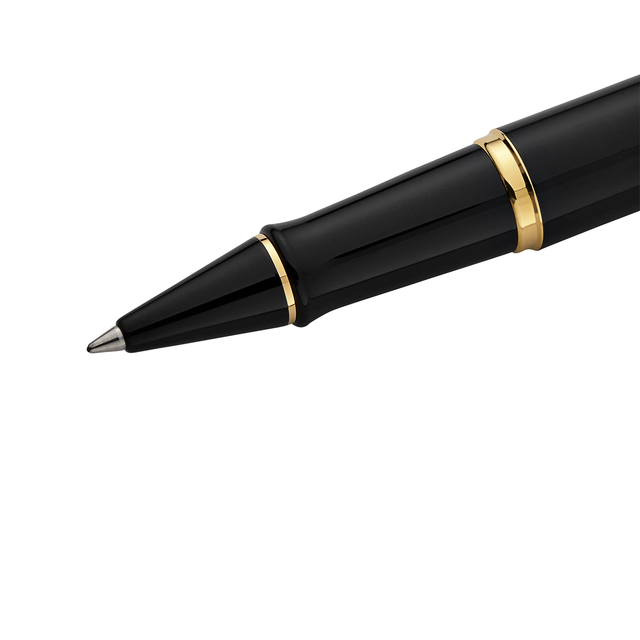 Rollerpen Waterman Expert black lacquer GT fijn
