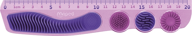 Liniaal Maped Kidy Learn Concentration 20cm paars