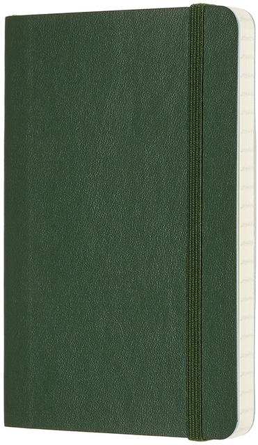 Notitieboek Moleskine pocket 90x140mm lijn soft cover myrtle green