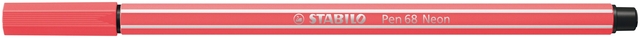 Viltstift STABILO Pen 68/040 medium neon rood