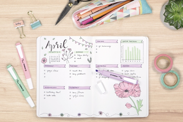Markeerstift STABILO Swing cool 275/4 pastel assorti etui à 4 stuks