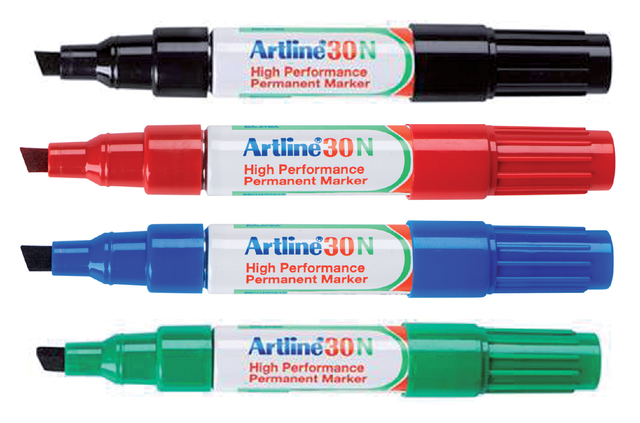 Viltstift Artline 30 schuin 2-5mm rood