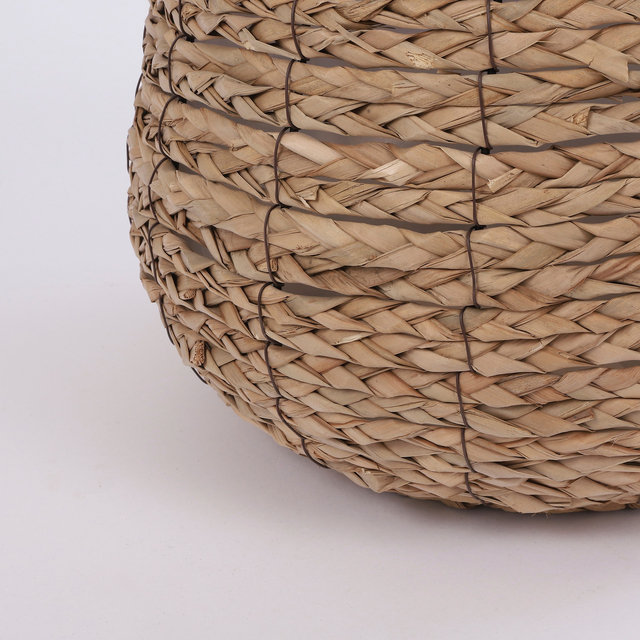 Plantenmand Mica Avalon zeegras rond 31x30cm lichtbruin