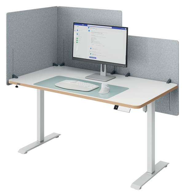 Bureauscherm Leitz in hoogte verstelbaar 70x80cm