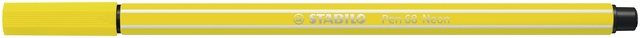 Viltstift STABILO Pen 68/024 medium neon geel