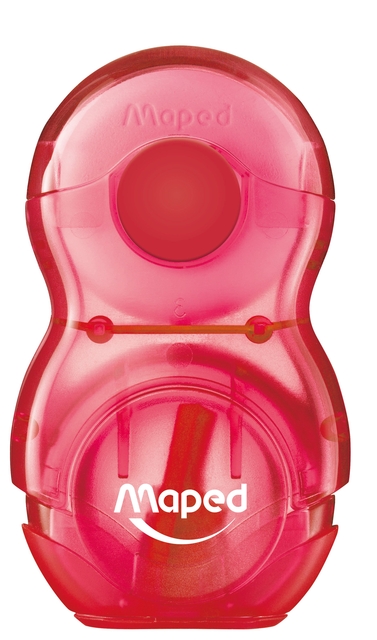 Puntenslijper Maped Loopy 1gaats met gum display á 24 stuks assorti
