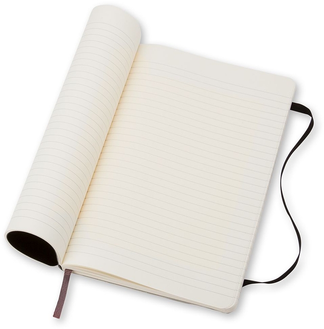 Notitieboek Moleskine pocket 90x140mm lijn soft cover zwart