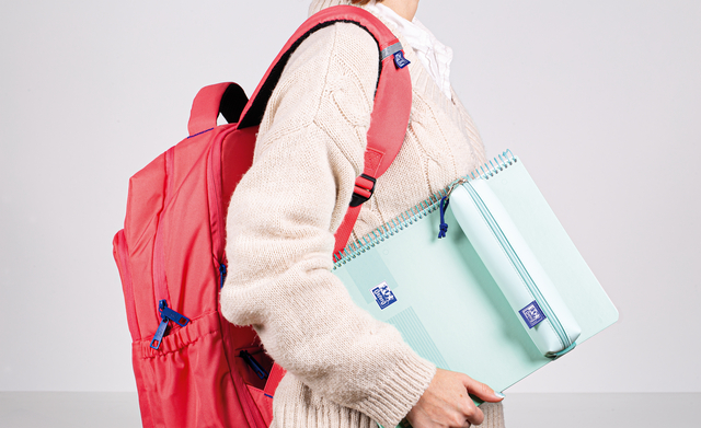 Pennenetui Oxford Live & Go pastel blauw
