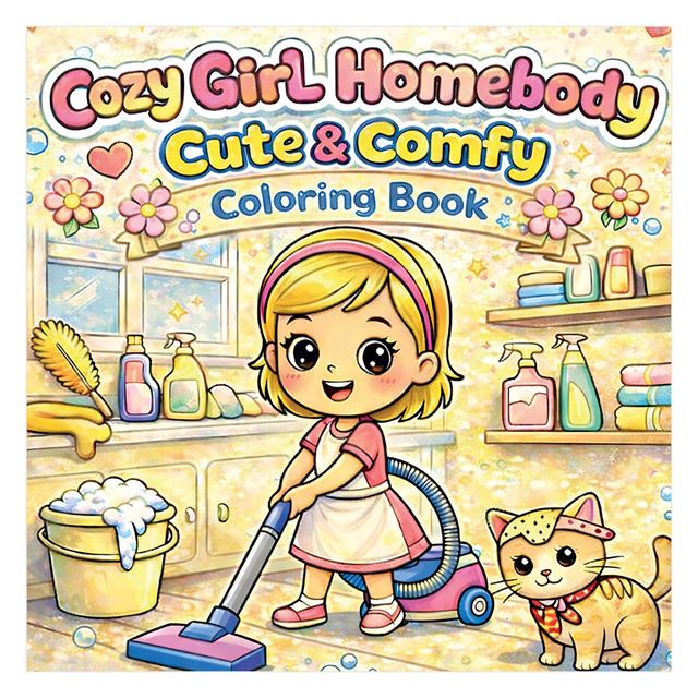 Kleurboek Cozy Girl Homebody Cute & Comfy
