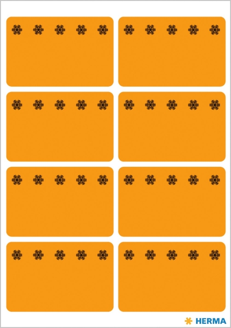 Etiket HERMA 3774 26x40mm diepvries oranje 48 stuks