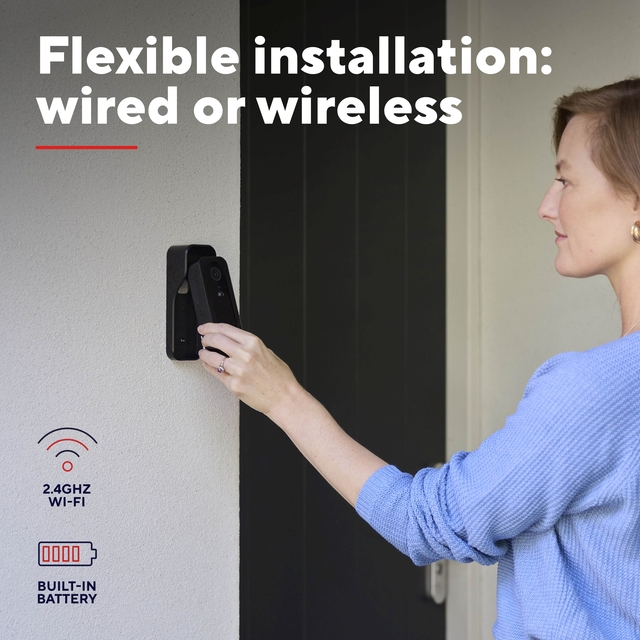 Deurbelcamera Trust DOORCAM-3000B Wi-Fi zwart