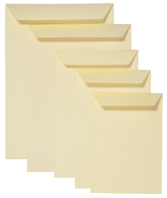 Envelop Quantore akte EB4 262x371mm cremekraft 250 stuks