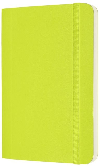 Notitieboek Moleskine pocket 90x140mm blanco soft cover lemon green