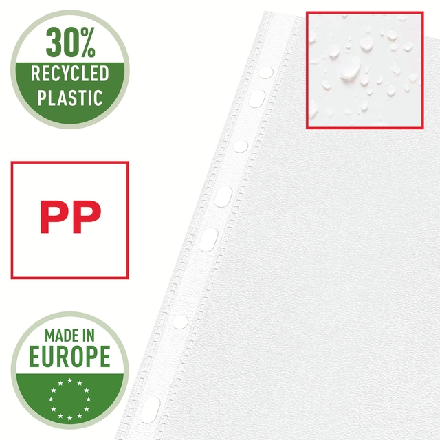 Showtas Esselte standaard 0,07mm PP A4 100 stuks