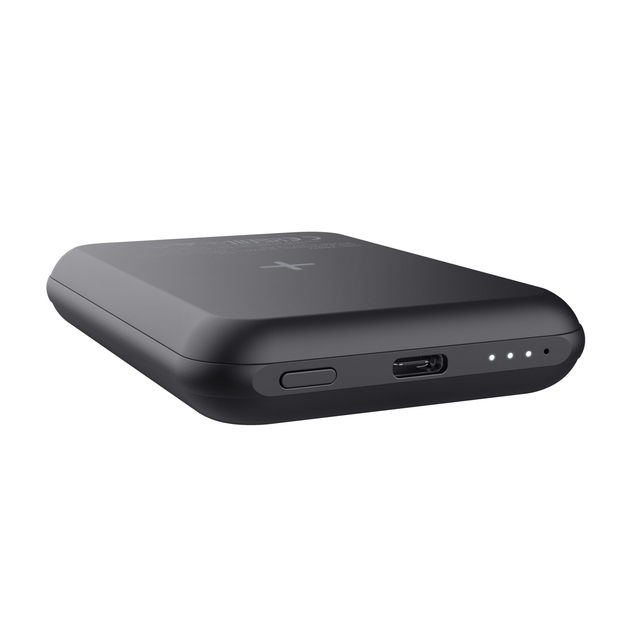 Powerbank Trust Magnetic draadloos 5000MAH zwart