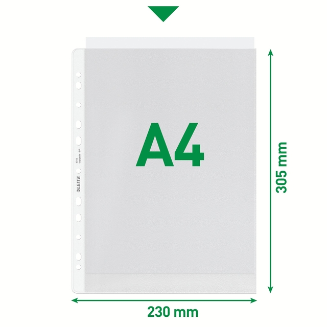 Showtas Leitz Premium copy safe 0.13mm PP A4 100 stuks