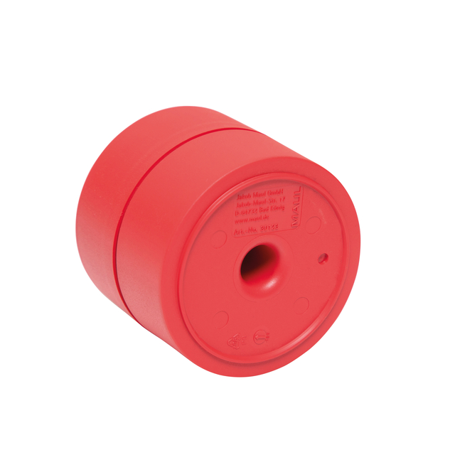 Papercliphouder MAULpro magnetisch recycled Ø73x60mm rood