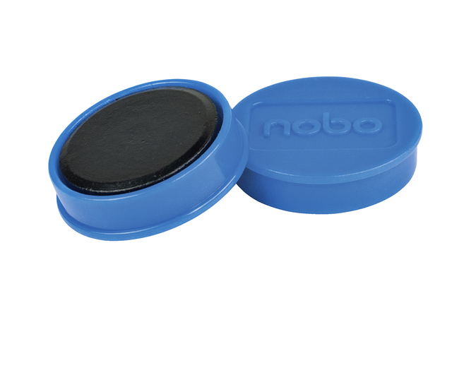Magneet Nobo 32mm blauw 10 stuks
