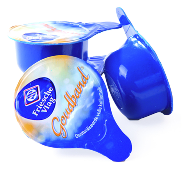 Koffiemelk Friesche Vlag goudband cups 10x7ml