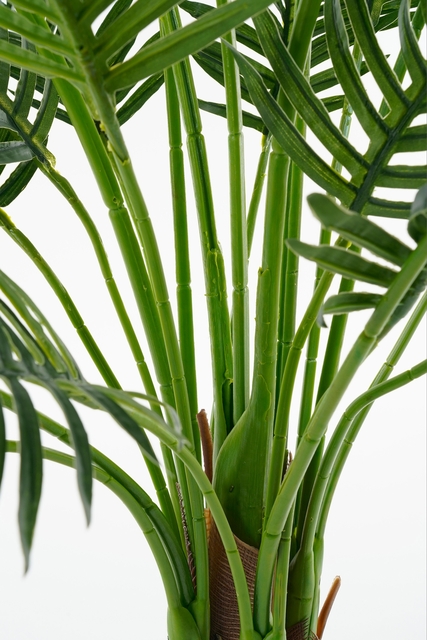 Kunstplant Mica Areca palm in pot groen waterproof