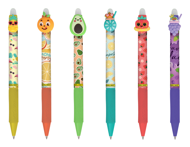 Gelschrijver Online Magixx Fun Fruits 0.7mm assorti