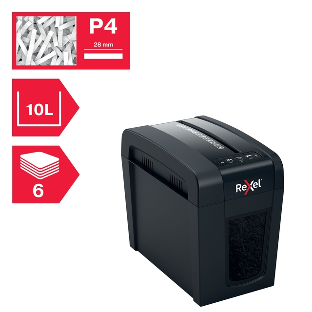 Papiervernietiger Rexel Secure X6-SL snippers 4x40mm