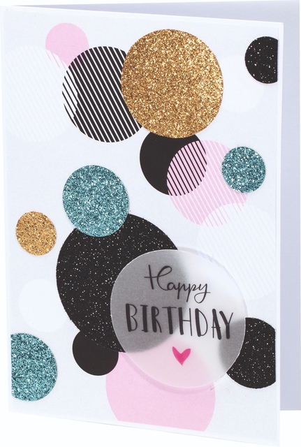 Glitterkarton Folia 174x245mm 6 vel basis assorti