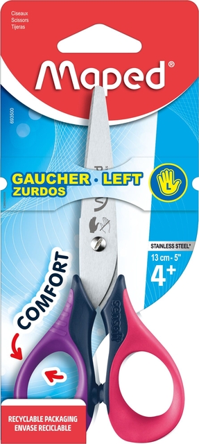 Kinderschaar Maped Sensoft 13cm links assorti