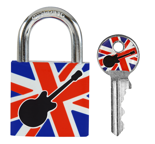 Hangslot Masterlock 30mm gitaar motief