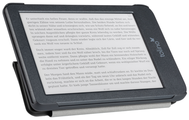 E-reader beschermhoes Tolino Shine Origami zwart 
