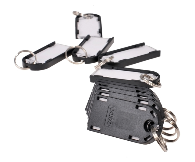 Sleutellabel Pavo Magnettag zwart 10 stuks