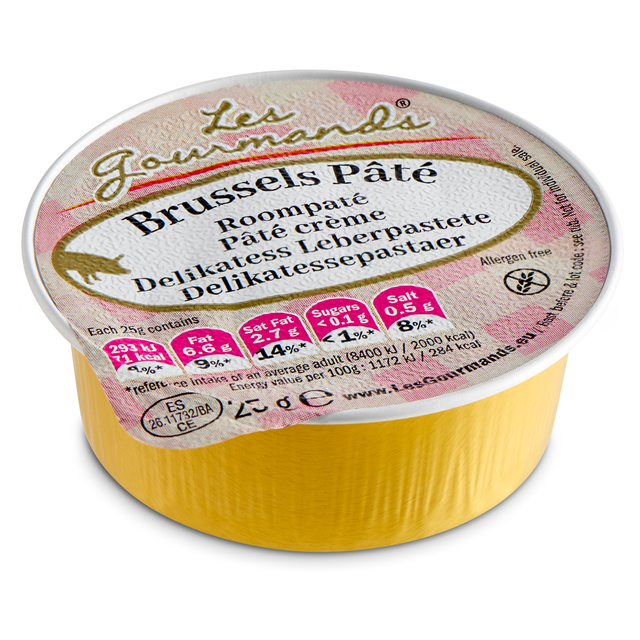 Roompaté Les Gourmands Brussels 45x25 gram cupjes