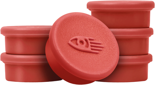 Magneet Legamaster 20mm 250gr rood 8 stuks