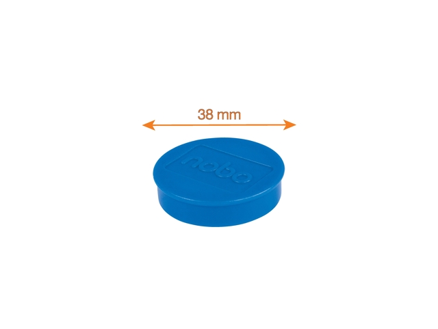 Magneet Nobo 38mm blauw 4 stuks