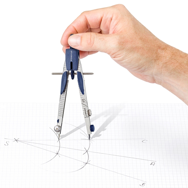 Passer Staedtler Mars 553 met snelverstelling en verlengstuk