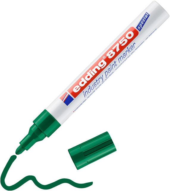 Paintmarker edding 8750 industrie  2-4mm groen