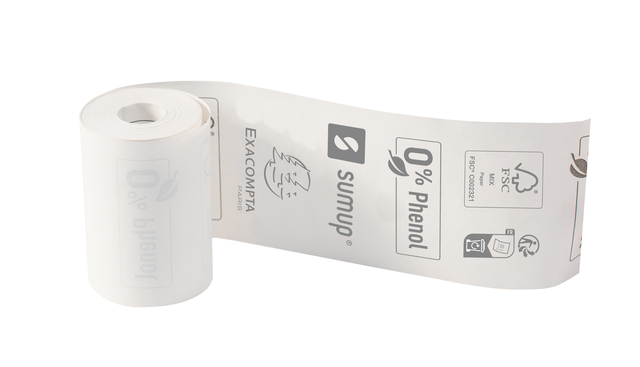 Telrol Exacompta 57mmx9m, kern Ø12mm SumUp thermisch fenolvrij