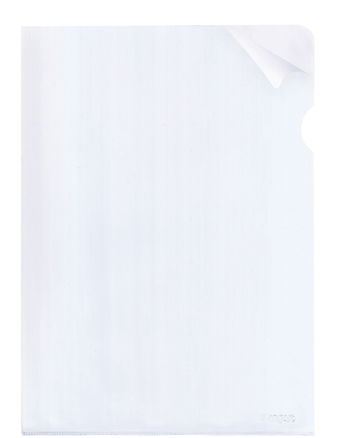 Insteekmap L-model Kangaro A4 0.18mm PVC transparant nerf 25 stuks
