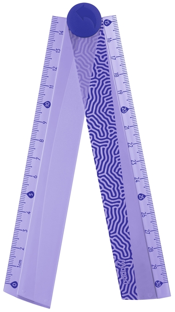 Liniaal Maped Deepsea Paradise opvouwbaar 30cm paars