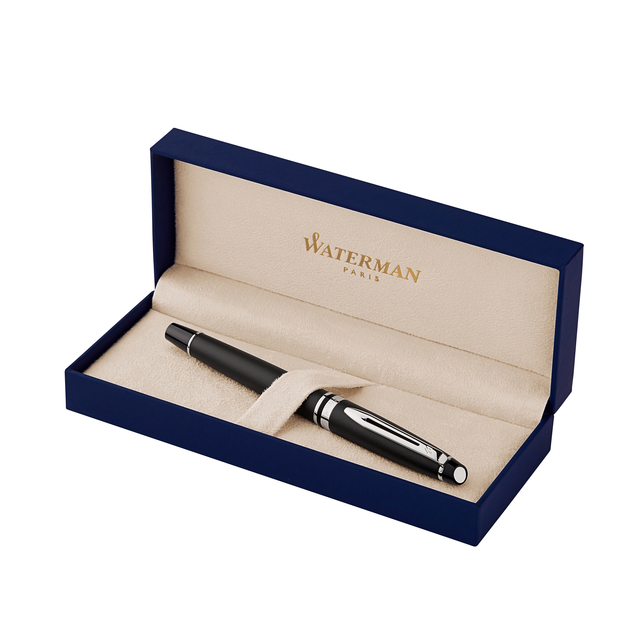 Rollerpen Waterman Expert matt black CT fijn