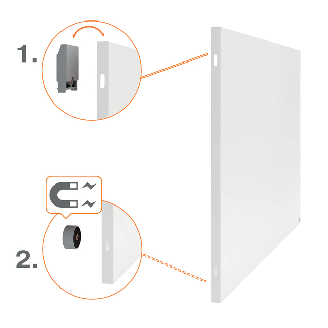 Whiteboard Nobo Infinity randloos 90x120cm