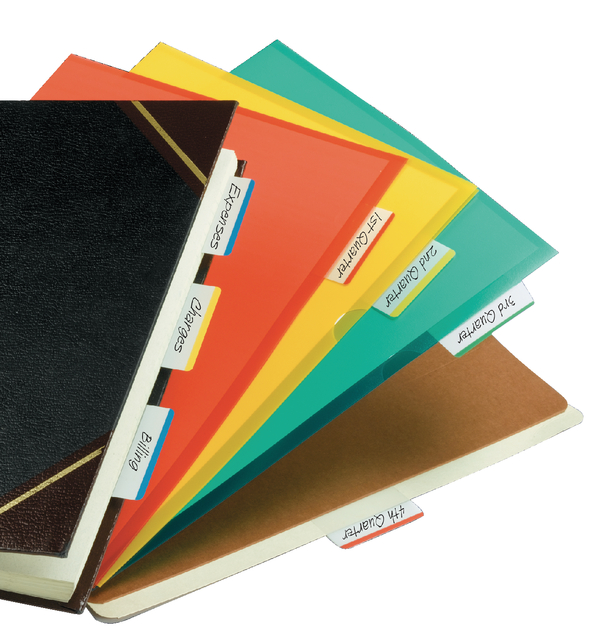 Indextabs Post-it 686A1 38x50.8mm strong gebogen assorti 24 tabs