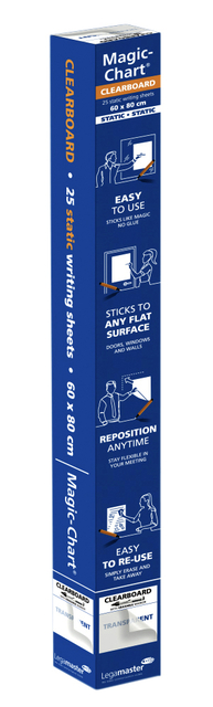 Magic-Chart Legamaster Whiteboard 600x800mm transparant 25 vel