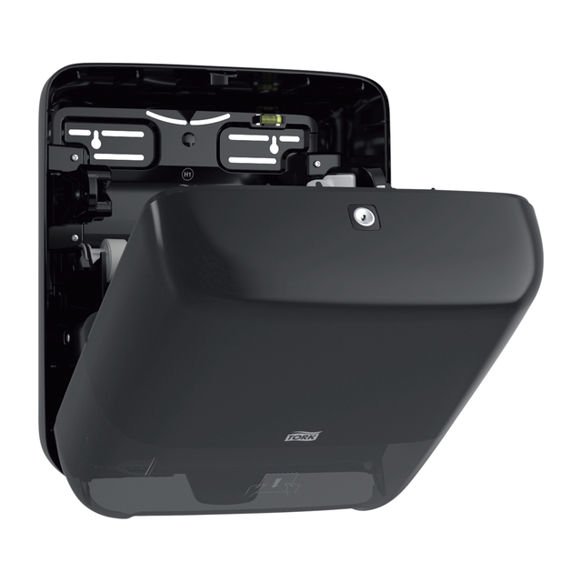 Handdoekroldispenser Tork H1 Elevation Matic zwart 551008